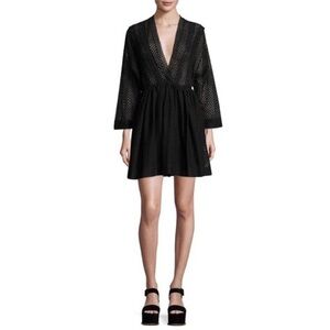 NEW IRO Paris Leonore Semi Sheer Mini Dress US Size 8 (40) WHITE Cocktail Party